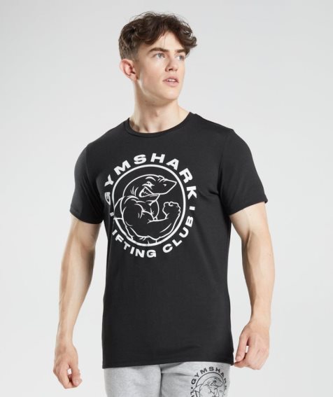 Men's Gymshark Legacy T-Shirts Black | CA 7618NA